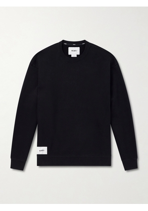 WTAPS - SIGN-YD Cotton-Jersey Sweatshirt - Men - Black - S