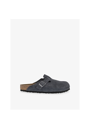 Mens Birkenstock Boston Suede Clogs