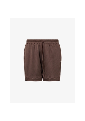 Mens The Couture Club Airtex Logo-Embroidered Woven-Mesh Shorts