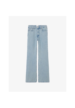 Womens Claudie Pierlot Flared High-Rise Denim Jeans
