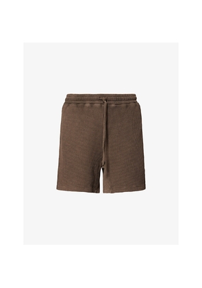 Mens The Couture Club Relaxed-Fit Waffle-Knit Cotton Shorts