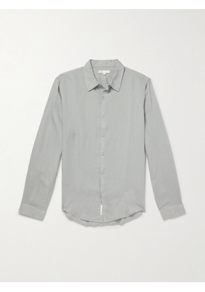 Onia - Air Spread-Collar Linen and Lyocell-Blend Shirt - Men - Green - S