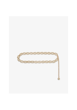 Womens Maje Branded Chain-Link Metal Belt