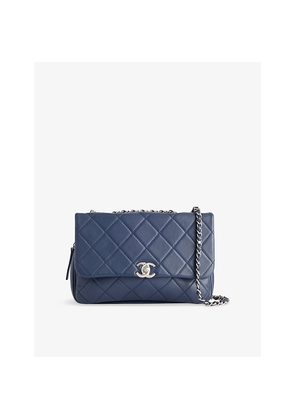 Womens Reselfridges Pre-Loved Chanel Quilted Zipped Flap Leather Shoulder Bag