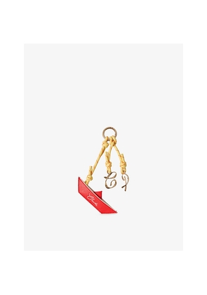 Womens Claudie Pierlot Cp Leather and Cord Keyring