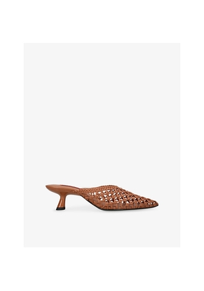 Womens Simon Miller Knotted Gala Heeled Woven Mules