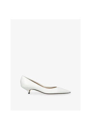 Womens The Row Liisa Kitten Two 35 Leather Pumps