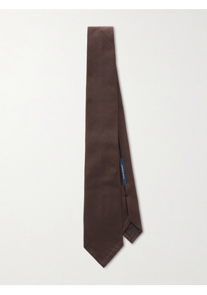 Thom Sweeney - 8cm Silk-Twill Tie - Men - Brown
