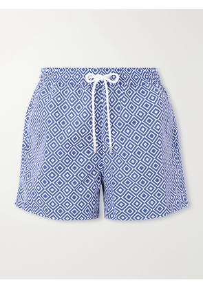 Frescobol Carioca - Rio Straight-Leg Mid-Length Recycled Swim Shorts - Men - Blue - S