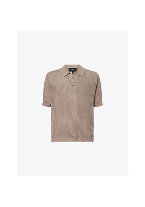 Mens Represent Beverly Open-Collar Cotton-Knit Polo Top
