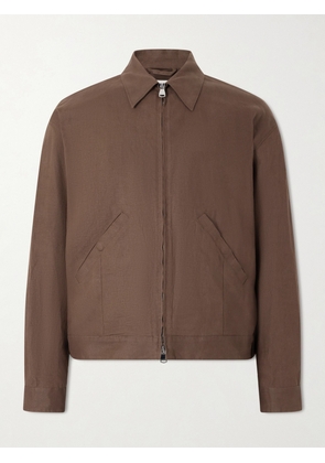 Valstar - Stan Linen Bomber Jacket - Men - Brown - IT 44