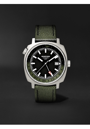 Bamford London - GMT Commando Limited Edition Automatic 40mm Titanium and CORDURA® Watch, Ref. No. GMTIBLGN.G1COKH - Men - Green
