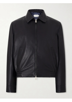 Versace - Leather Blouson Jacket - Men - Black - IT 46