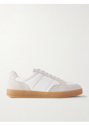 Mr P. - Colour-Block Suede and Leather Sneakers - Men - White - UK 7