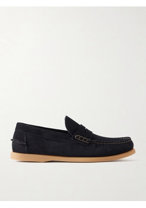 Mr P. - Leo Suede Penny Loafers - Men - Blue - UK 7