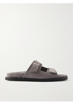 Mr P. - Suede Slides - Men - Gray - UK 7