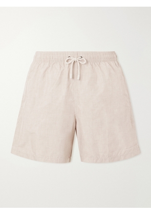 Canali - Straight-Leg Mid-Length Swim Shorts - Men - Neutrals - S