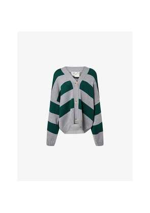 Womens Rosie Antwerp Scout Striped Wool Cardigan