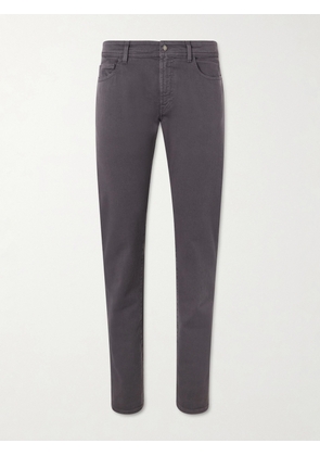 Canali - Straight-Leg Garment-Dyed Jeans - Men - Gray - IT 46