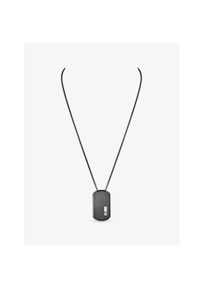 Womens Messika Move Large Graphite Titanium and 0.14ct Diamond Pendant Necklace