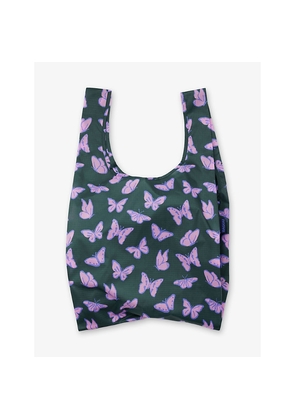 Womens Baggu Butterfly-Print Woven Tote Bag
