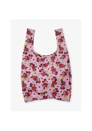 Womens Baggu x Disney Standard Baggu Minnie Mouse-Print Woven Tote Bag