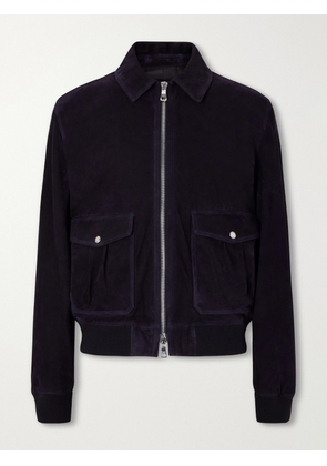 Mr P. - Suede Blouson Jacket - Men - Blue - XS