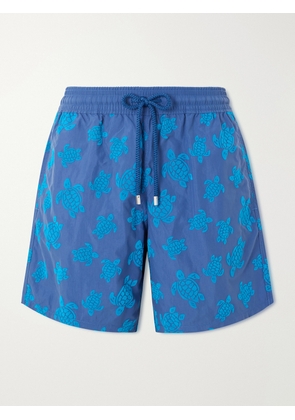 Vilebrequin - Moorea Straight-Leg Mid-Length Printed Recycled Swim Shorts - Men - Blue - S