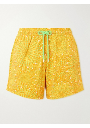 Vilebrequin - Moorise Straight-Leg Mid-Length Printed Recycled Swim Shorts - Men - Yellow - S