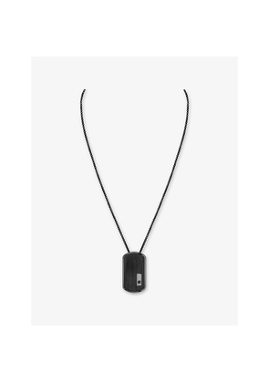 Womens Messika Move Large Black Titanium and 0.14ct Diamond Pendant Necklace