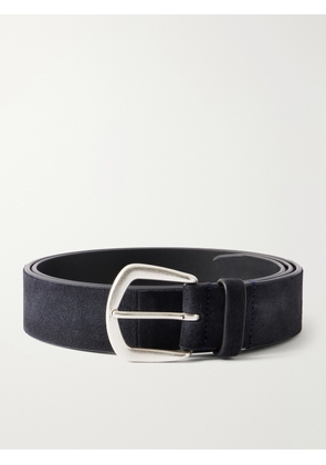 Officine Creative - 3.5cm Suede Belt - Men - Blue - EU 85