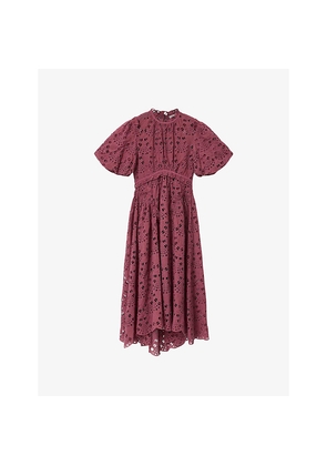 Womens Allsaints Odette Lace Woven Midi Dress