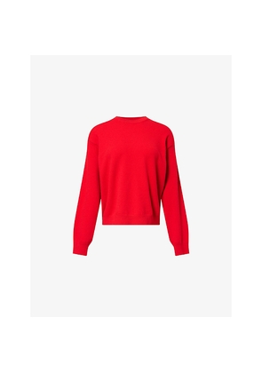 Womens Rohe Frames Round-Neck Oversized Wool-Blend Jumper