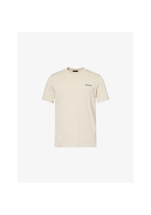 Mens Moncler Split-Logo Badge Cotton T-Shirt