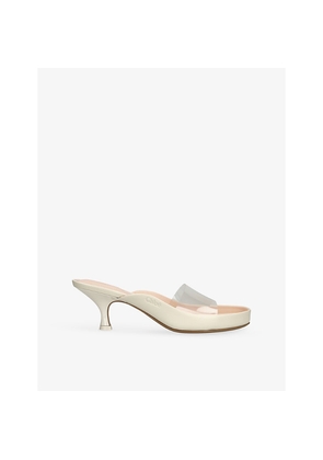 Womens Chloe Junie Leather and PVC Heeled Sandals