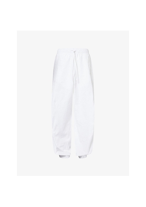 Womens Rohe Frames Balloon Wide-Leg Cotton-Blend Trousers