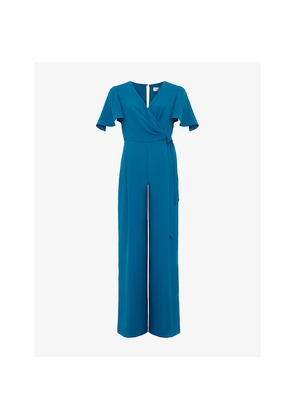 Womens Phase Eight Petite Julissa Wide-Leg Woven Jumpsuit