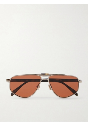 Brunello Cucinelli - Aviator-Style Titanium Sunglasses - Men - Silver