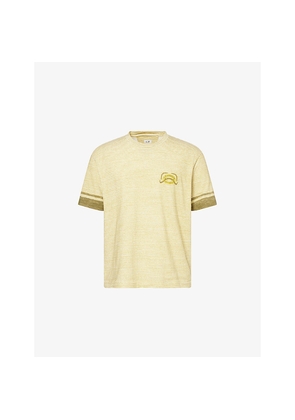 Mens Cp Company Striped Retro Cotton T-Shirt