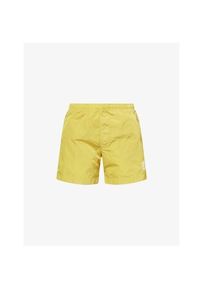 Mens Cp Company Eco Chrome Logo Patch Swim Shorts