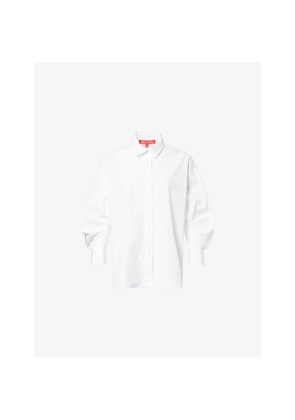 Womens Carolina Herrera Clara Oversized Cotton Shirt