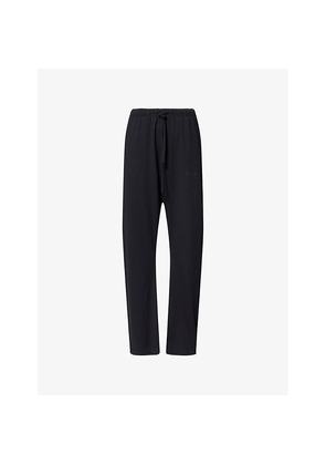 Womens Fear Of God Essentials Classic Flared-Leg Cotton-Jersey Trousers