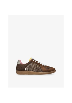 Mens Maison Margiela Replica Suede and Mesh Trainers