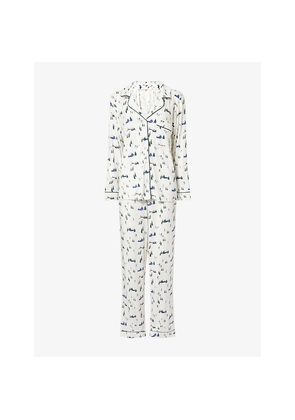 Womens Eberjey Gisele Printed Stretch-Woven Pyjama Set