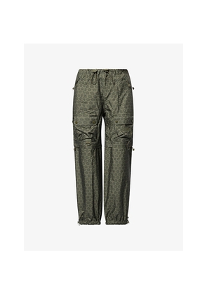 Womens The North Face Graphic-Pattern Reversible Shell Trousers