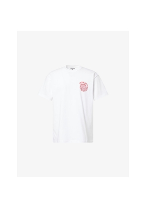 Mens Carhartt WIP Spirals Logo-Print Cotton T-Shirt