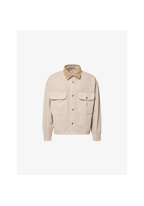 Mens Carhartt WIP Prescott Cord-Collar Cotton Shirt Jacket