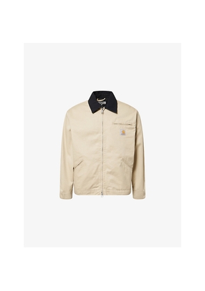 Mens Carhartt WIP Og Detroit Brand-Logo Cotton Jacket