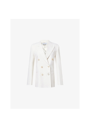 Womens Givenchy Peak-Lapel Double-Breasted Wool-Blend Jacket