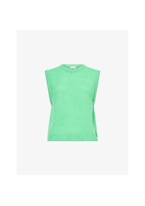 Womens American Vintage Vitow Knitted Alpaca-Blend Vest